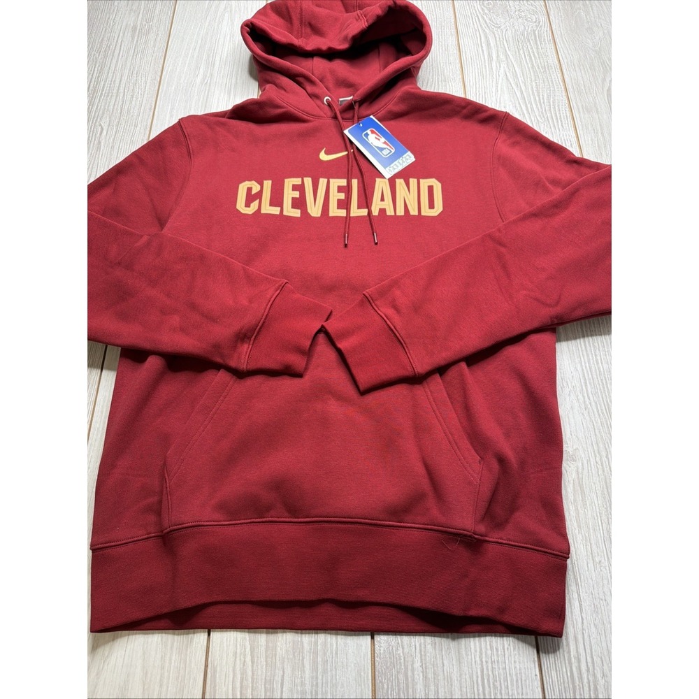 New Nike Men's Cleveland Cavaliers NBA Hooded Sweatshirt Size Medium Maroon